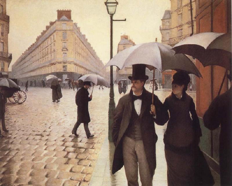 Gustave Caillebotte Paris Street,Rainy Day oil painting picture
